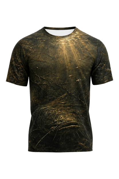 Pro Fishing Short Sleeve - Golden Mud Catfish Rise - AOS45 image 6