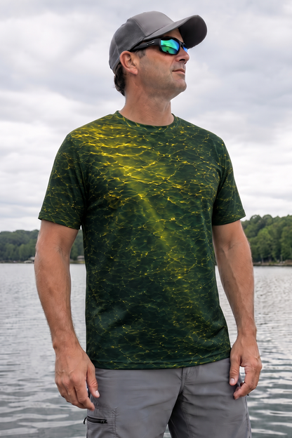 Pro Fishing Short Sleeve - Green Weed Musky - AOS60 image 3