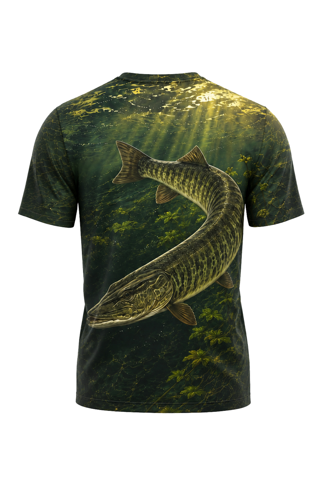 Pro Fishing Short Sleeve - Green Weed Musky - AOS60 image 4