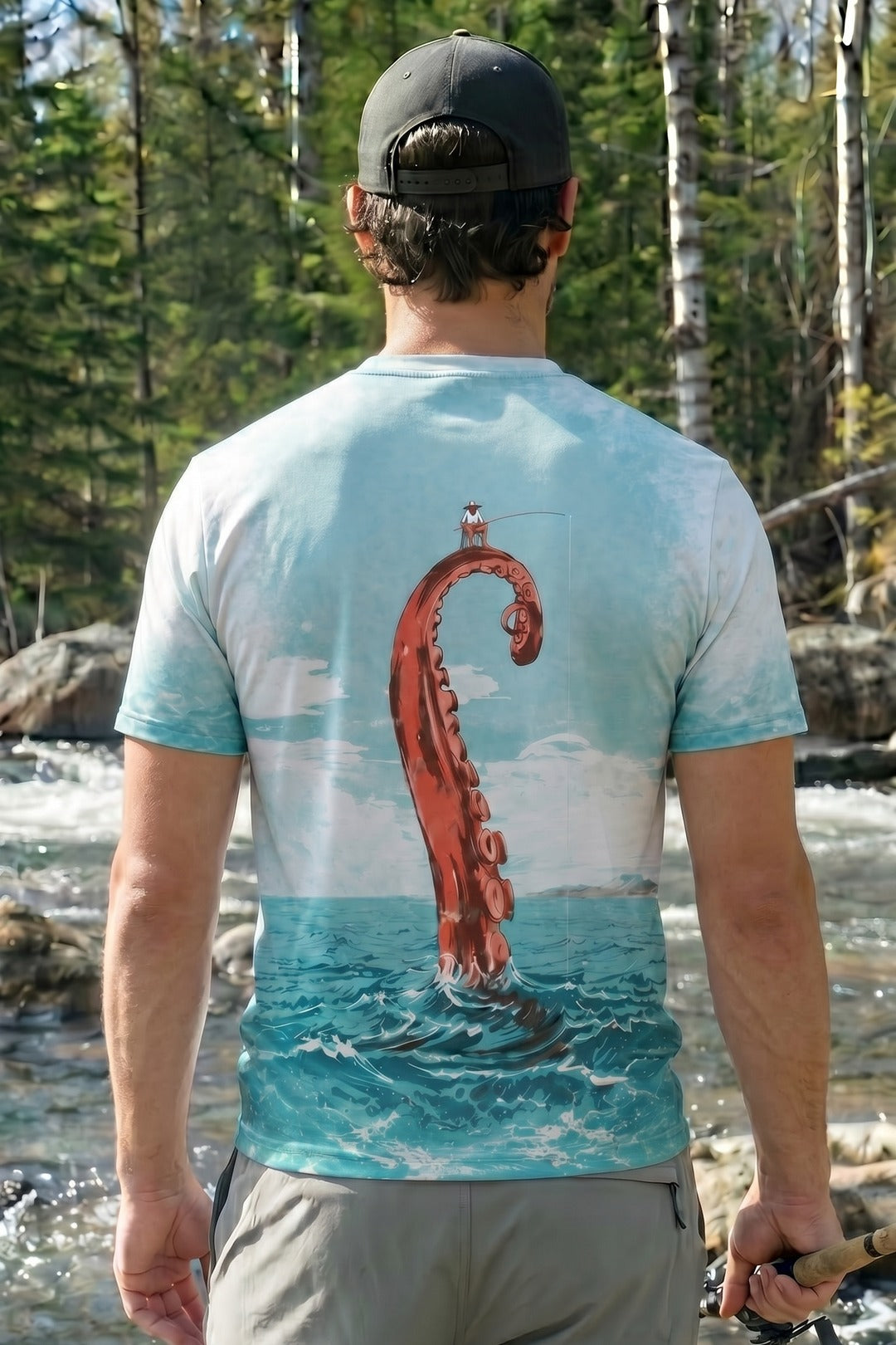 Pro Fishing Short Sleeve - Kraken Tide Gambit - AOS12 lifestyle artwork side