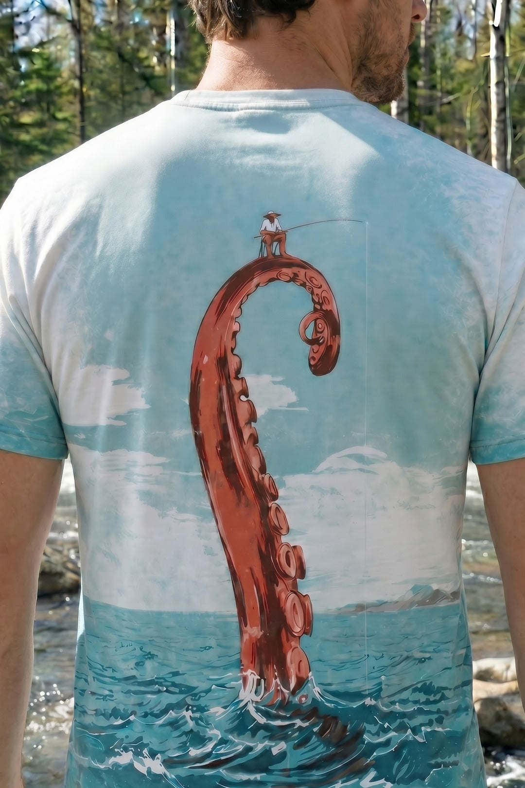 Pro Fishing Short Sleeve - Kraken Tide Gambit - AOS12 lifestyle artwork zoom