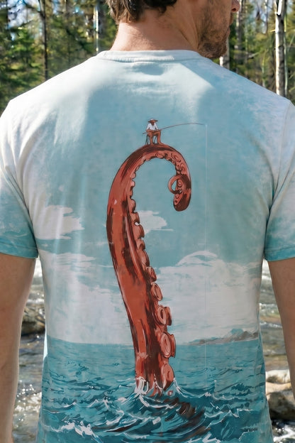 Pro Fishing Short Sleeve - Kraken Tide Gambit - AOS12 lifestyle artwork zoom