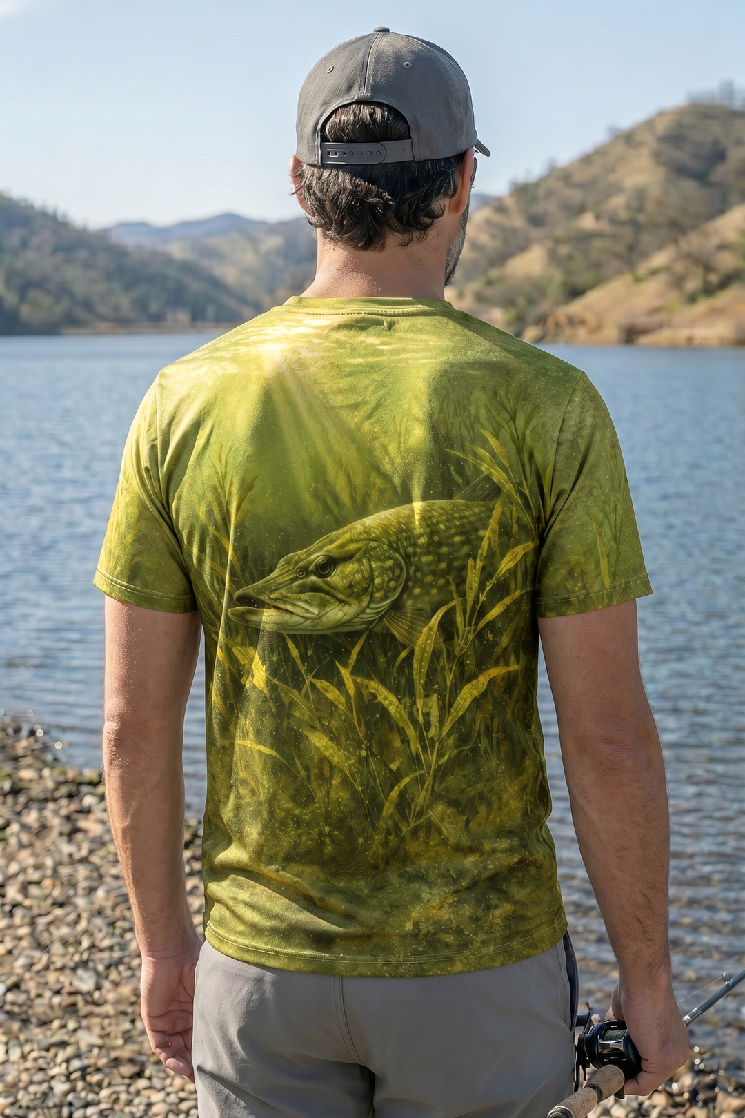 Pro Fishing Short Sleeve  - Marsh Pike Ambush - TBT57 lifestyle artwork side