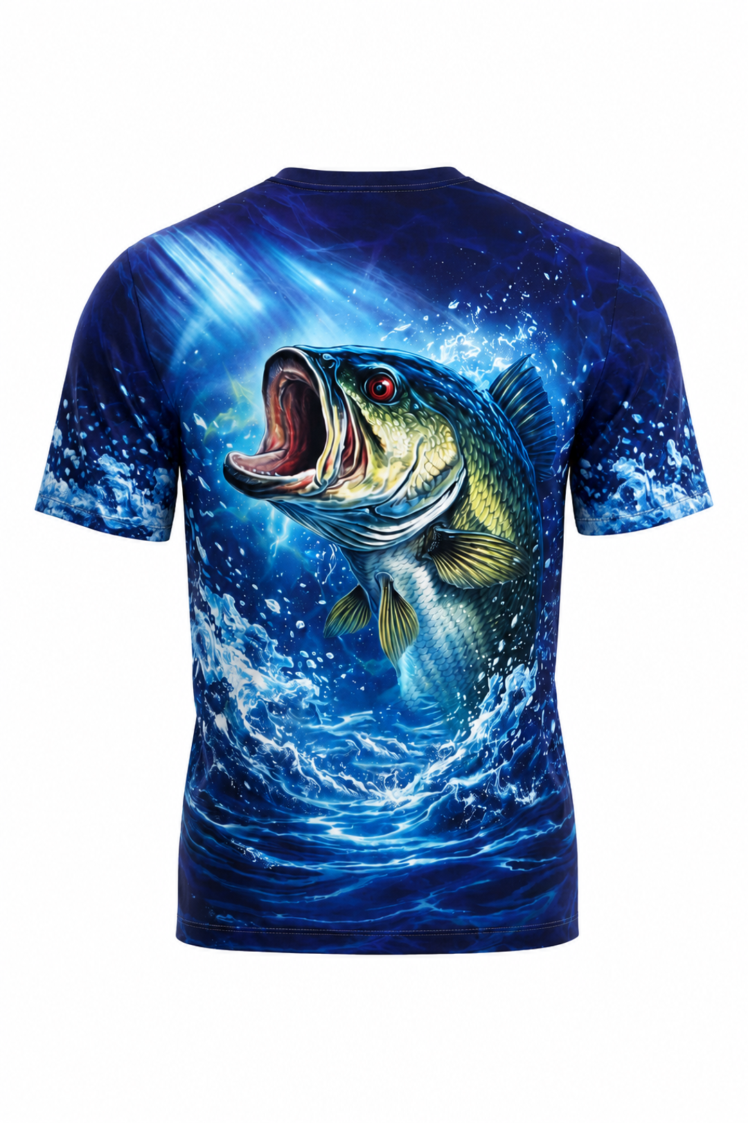 Pro Fishing Short Sleeve - Midnight Bass Surge - TBT55 mockup opposite side
