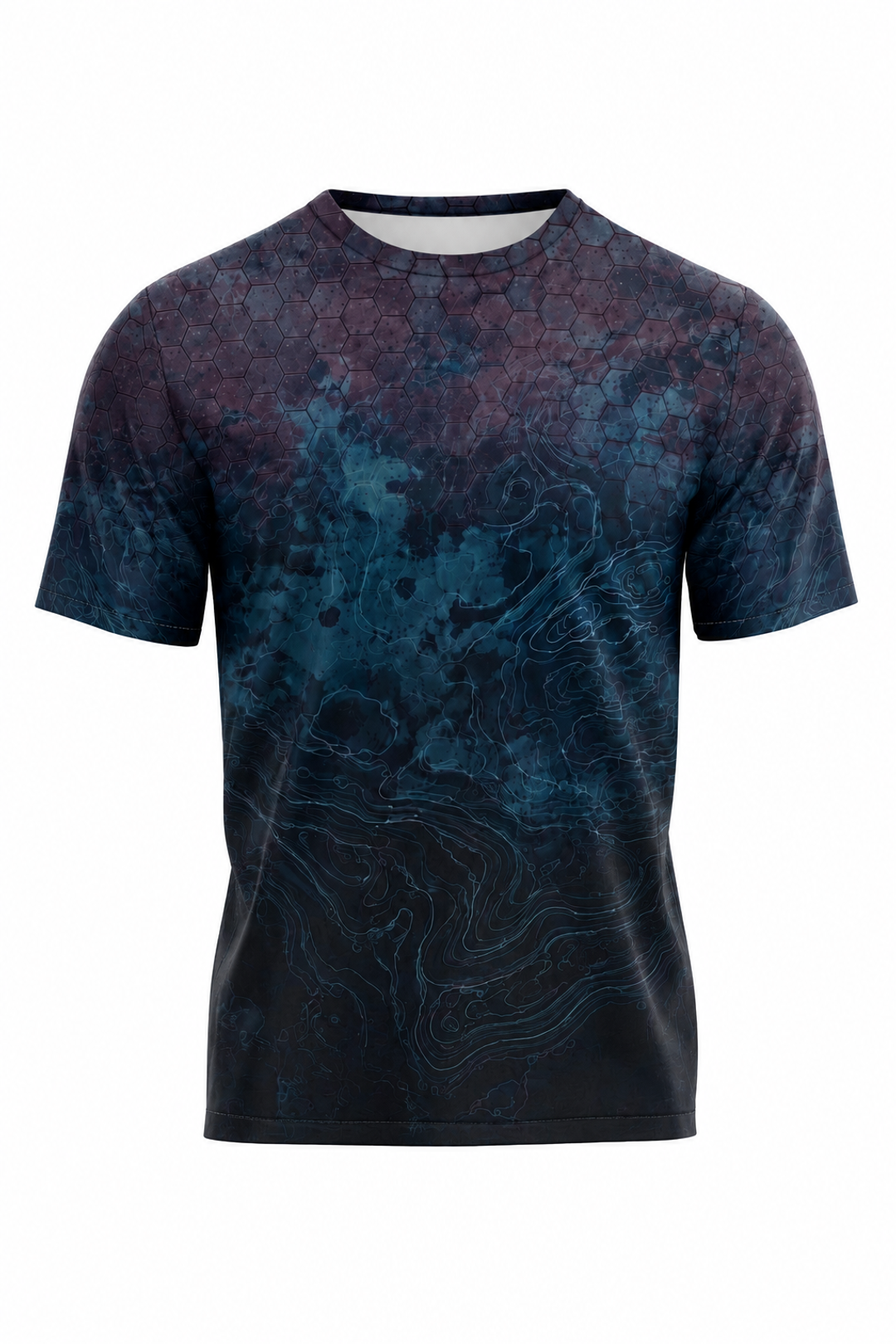 Pro Fishing Short Sleeve - Midnight Depth Muskie - AOF42 mockup opposite side