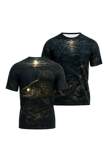 Pro Fishing Short Sleeve - Nightfall Timber Walleye - AOS63 image 1