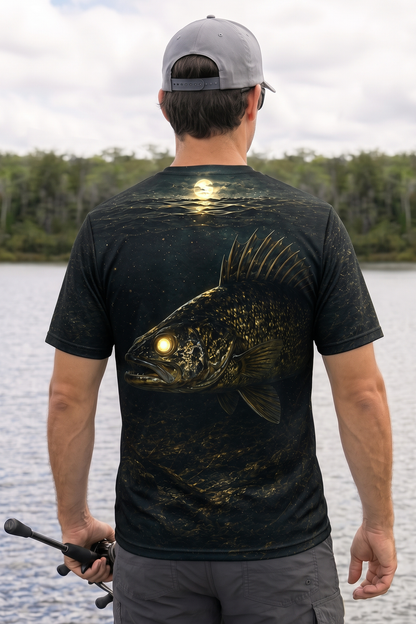 Pro Fishing Short Sleeve - Nightfall Timber Walleye - AOS63 image 2
