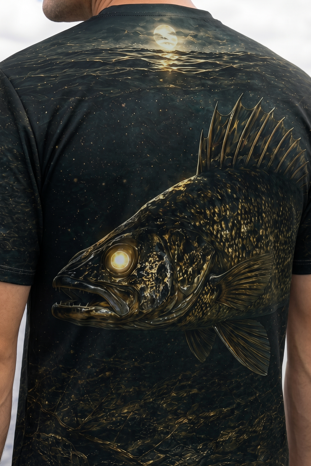 Pro Fishing Short Sleeve - Nightfall Timber Walleye - AOS63 image 4
