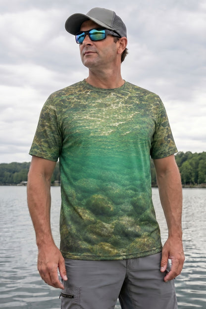 Pro Fishing Short Sleeve  - Rainbow Current Glide - AOS15 lifestyle opposite side