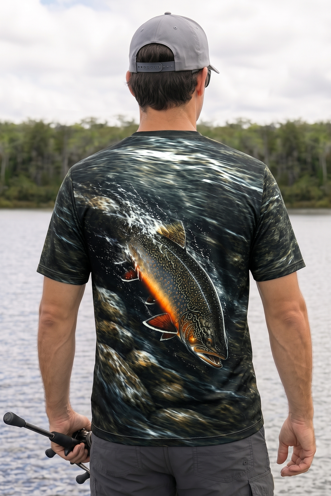 Pro Fishing Short Sleeve - Rapids Brook Trout - AOS72 image 2
