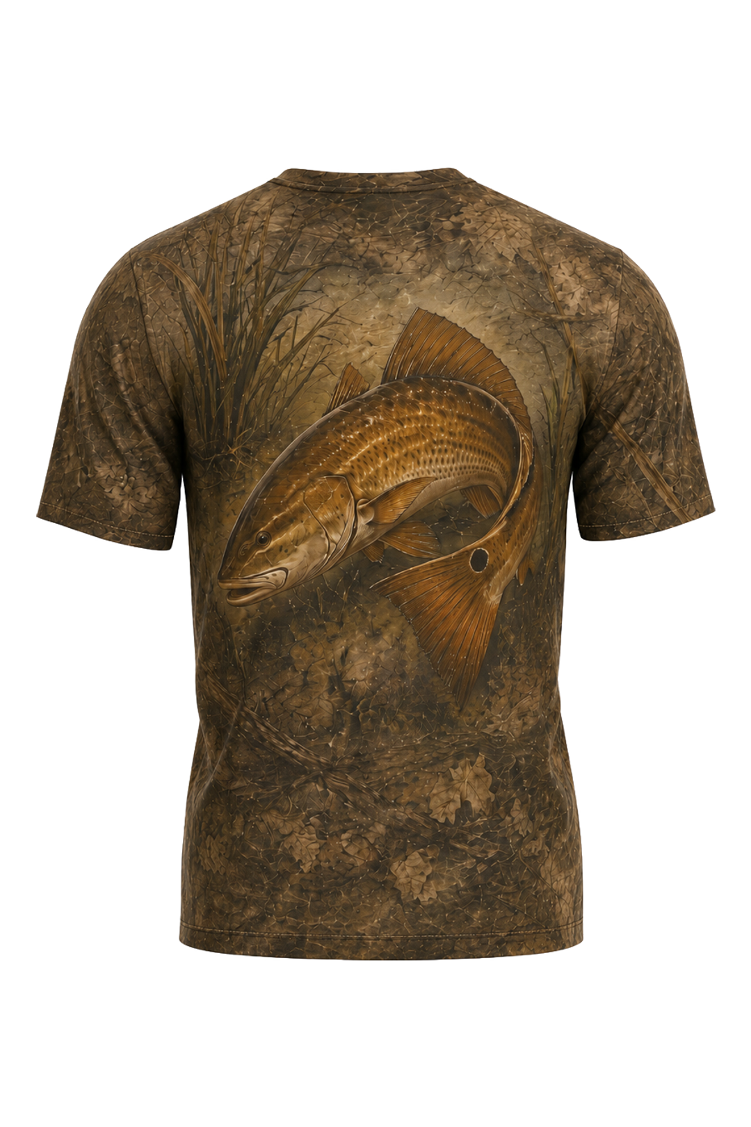 Pro Fishing Short Sleeve - Redfish Copper Tide Edge - AOS74 image 5