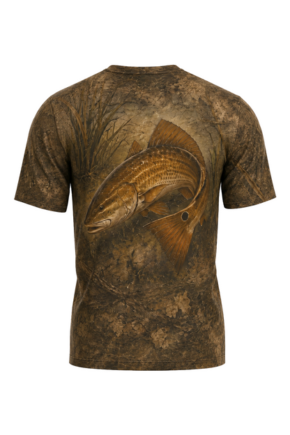 Pro Fishing Short Sleeve - Redfish Copper Tide Edge - AOS74 image 5
