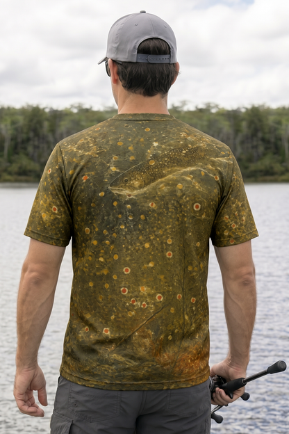Pro Fishing Short Sleeve - River Brookie Skin - TBT84 lifestyle artwork side