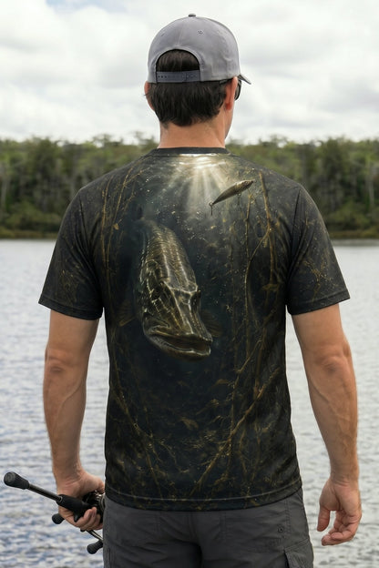 Pro Fishing Short Sleeve - River Pike Lurker - AOF41 lifestyle artwork side