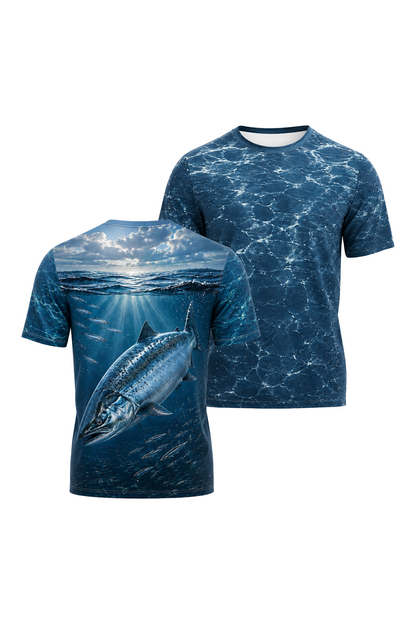 Pro Fishing Short Sleeve - River Salmon Depths - AOS66 image 1