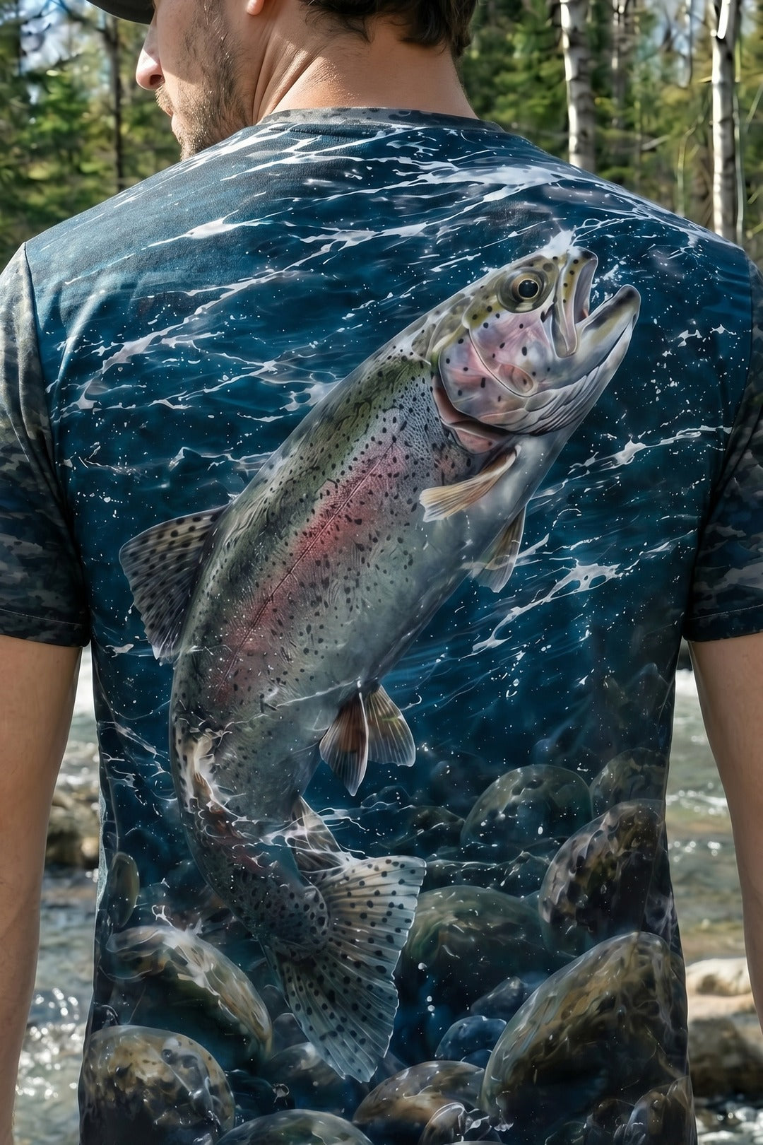 Pro Fishing Short Sleeve - River Trout Breaker - AOS10 lifestyle artwork zoom
