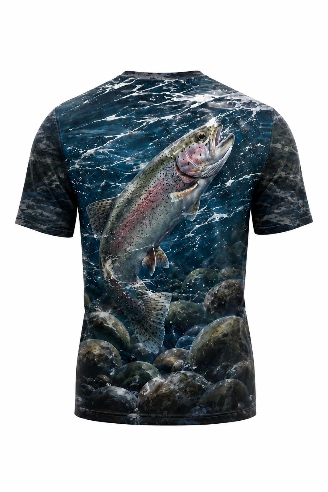 Pro Fishing Short Sleeve - River Trout Breaker - AOS10 mockup artwork side