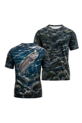 Pro Fishing Short Sleeve - River Trout Breaker - AOS10 two shirts front artwork