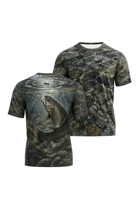 Pro Fishing Short Sleeve - River Trout Strike - AOF44