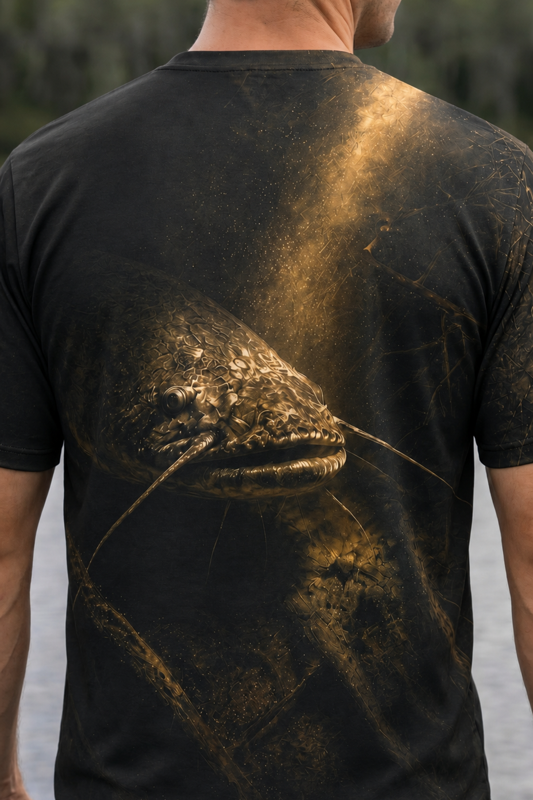 Pro Fishing Short Sleeve - Shadow Break Flathead Catfish - AOS11 lifestyle artwork zoom