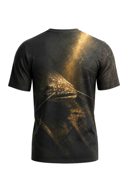 Pro Fishing Short Sleeve - Shadow Break Flathead Catfish - AOS11 mockup artwork side