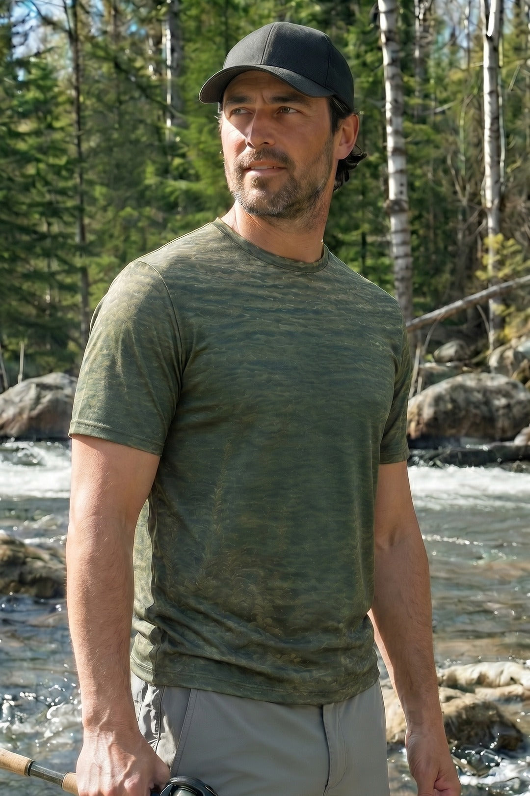 Pro Fishing Short Sleeve - Shadow Strike Muskie - AOS14 lifestyle opposite side