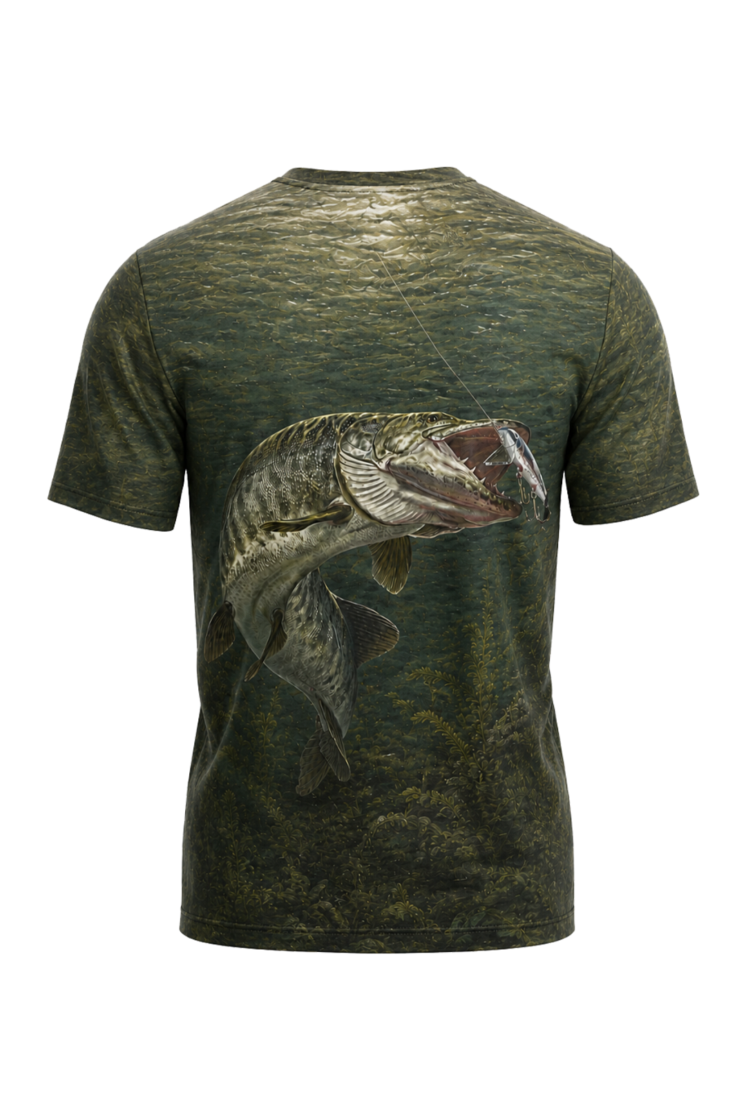 Pro Fishing Short Sleeve - Shadow Strike Muskie - AOS14 mockup artwork side