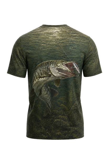 Pro Fishing Short Sleeve - Shadow Strike Muskie - AOS14 mockup artwork side