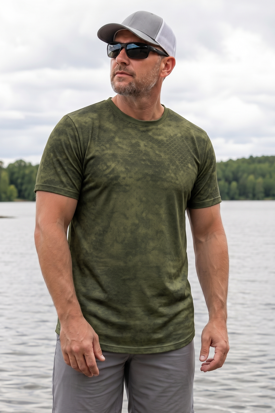 Pro Fishing Short Sleeve - Timber Bass Strike - AOS59 image 3