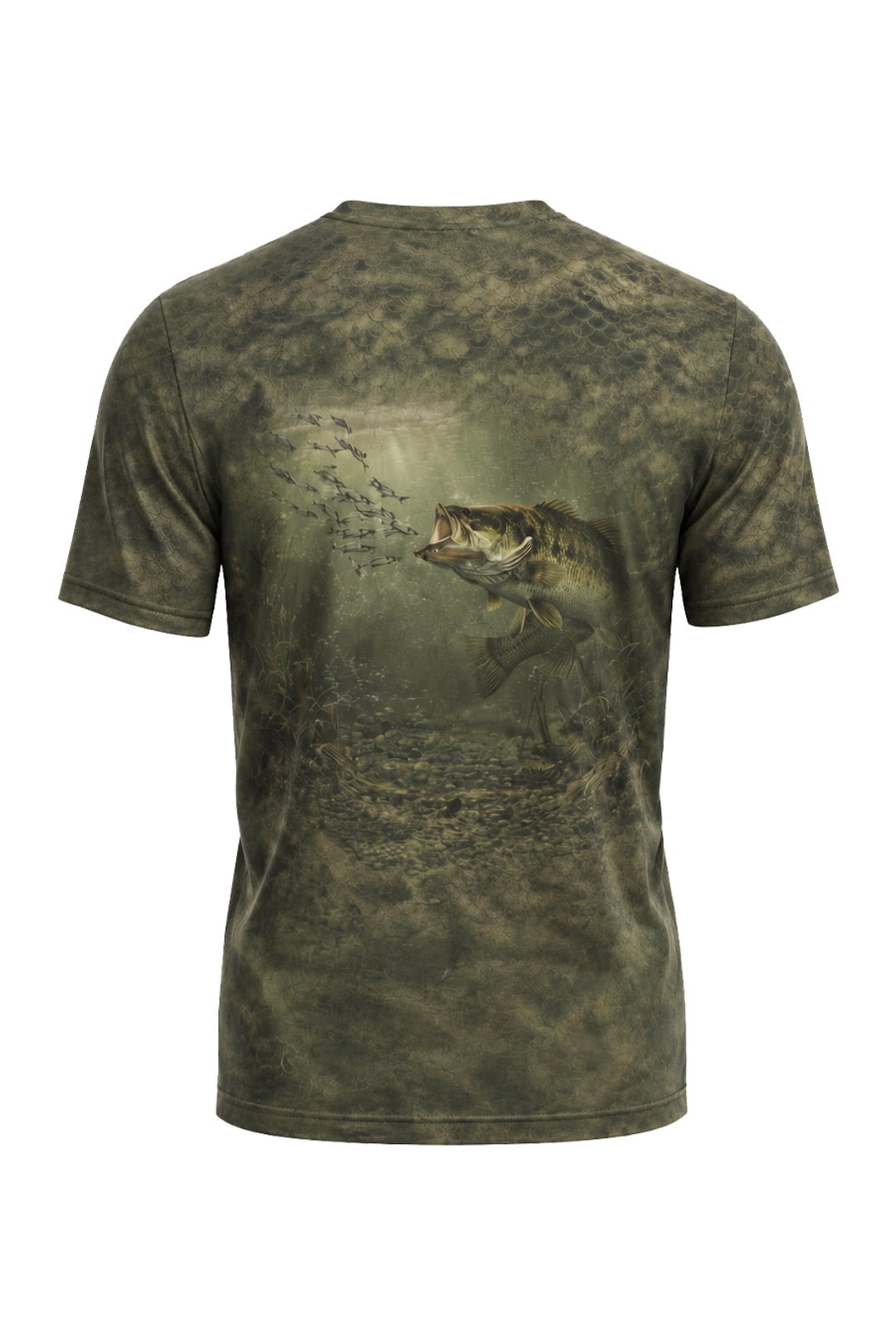 Pro Fishing Short Sleeve - Timber Bass Strike - AOS59 image 4