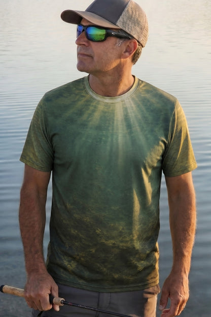 Pro Fishing Short Sleeve - Weedline Musky - AOS04 lifestyle opposite side