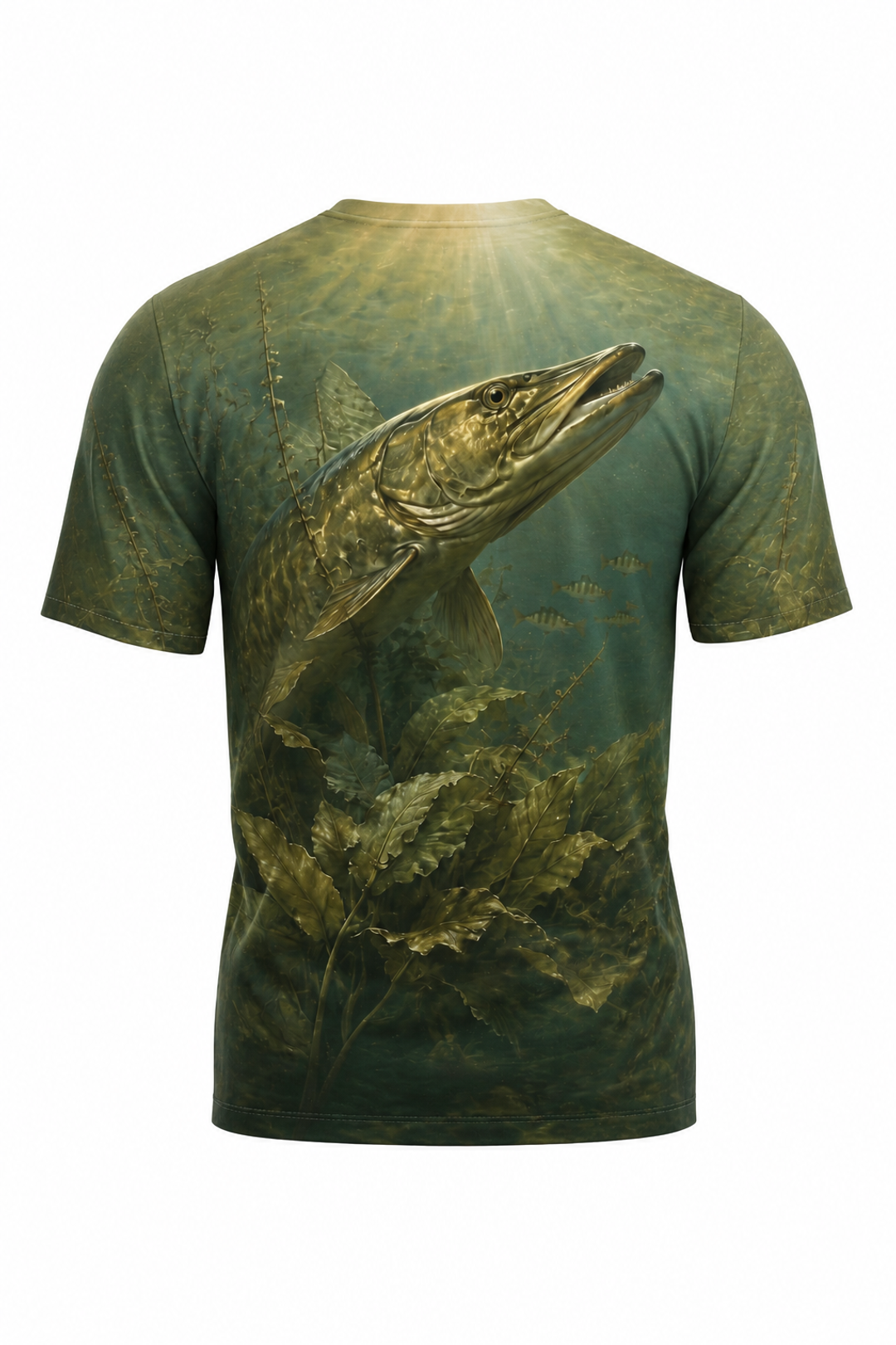 Pro Fishing Short Sleeve - Weedline Musky - AOS04 mockup artwork side