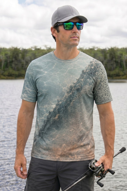 Pro Fishing Short Sleeve - Wild Lahontan Trout - AOS05 lifestyle artwork side