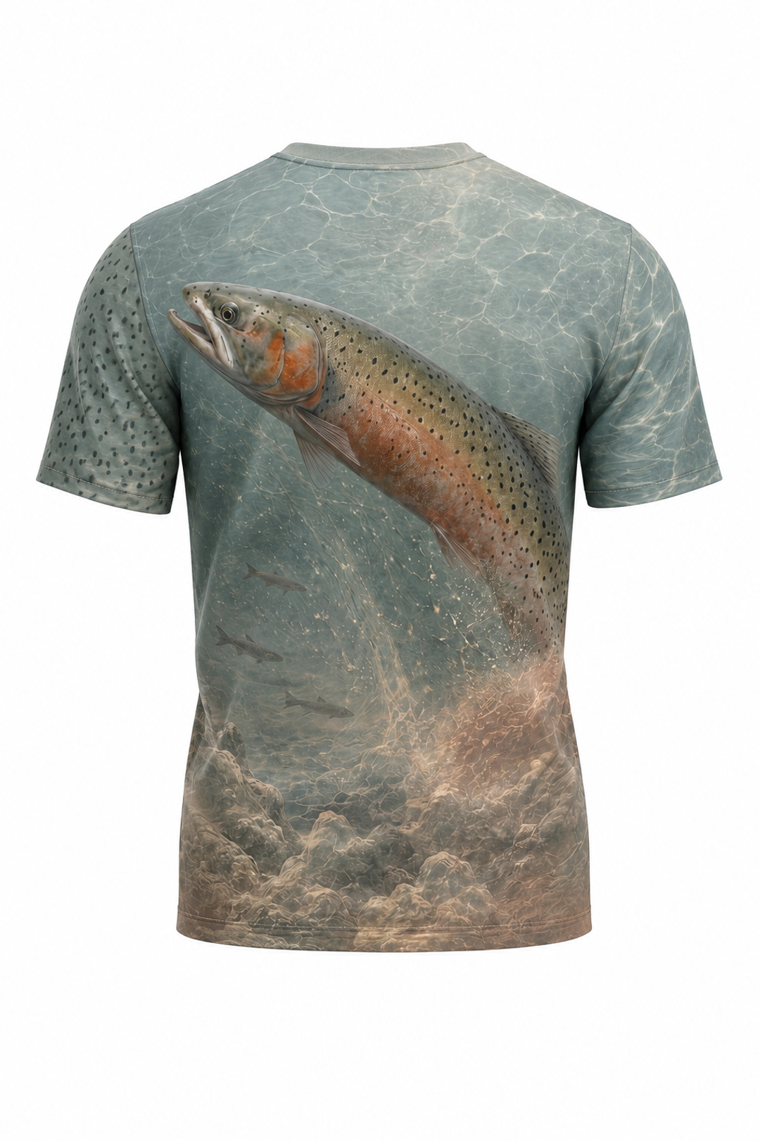 Pro Fishing Short Sleeve - Wild Lahontan Trout - AOS05 mockup artwork side