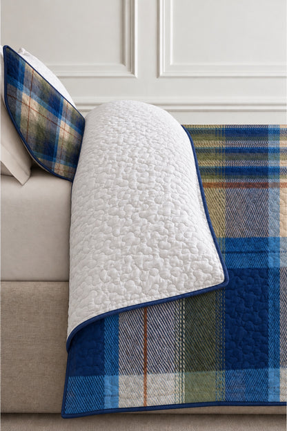 Blue Ridge Flannel Plaid Quilt Set