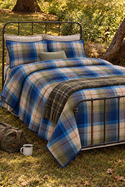 Blue Ridge Flannel Plaid Quilt Set