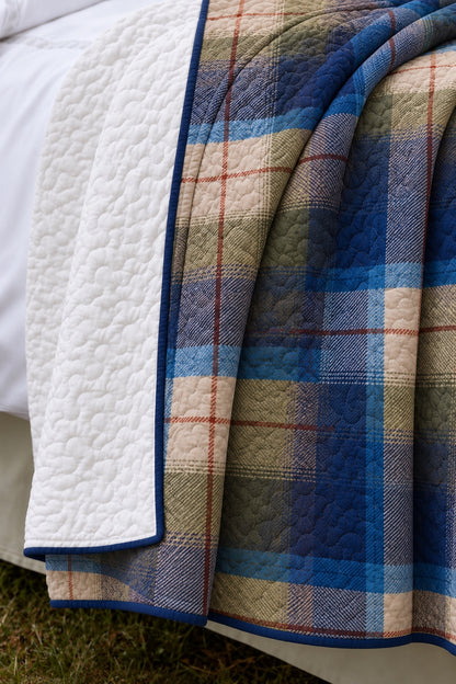 Blue Ridge Flannel Plaid Quilt Set