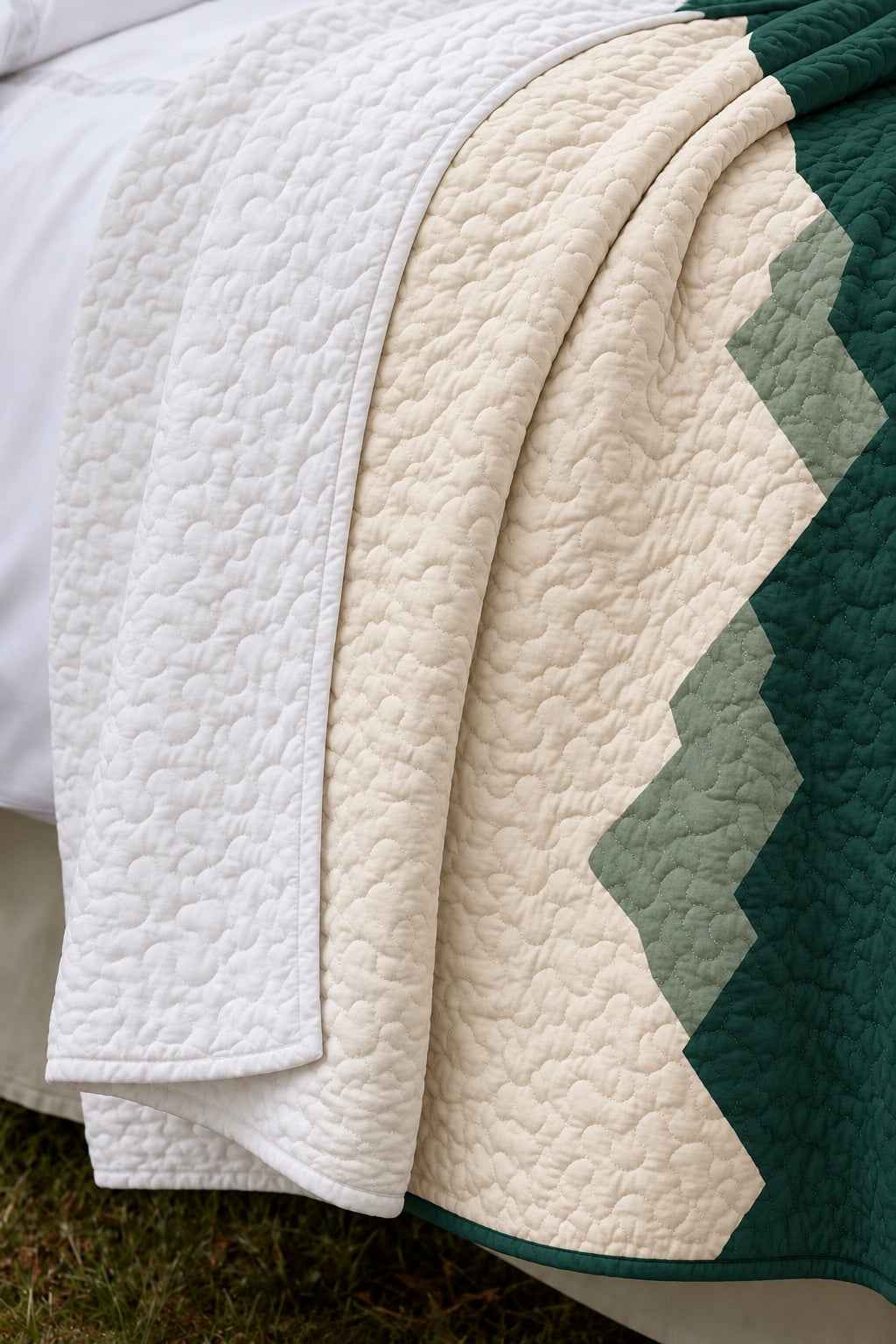 Pine Ridge Stripe Whitetail Quilt Set
