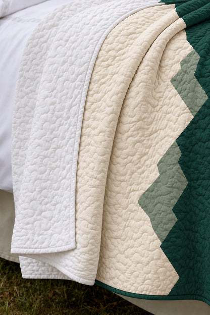 Pine Ridge Stripe Whitetail Quilt Set