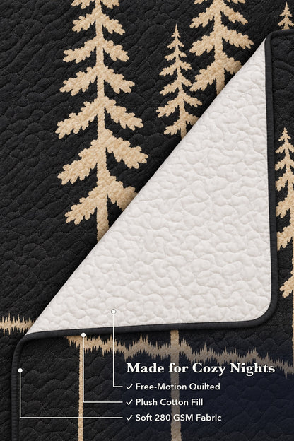 Moonlit Pines Whitetail Quilt Set