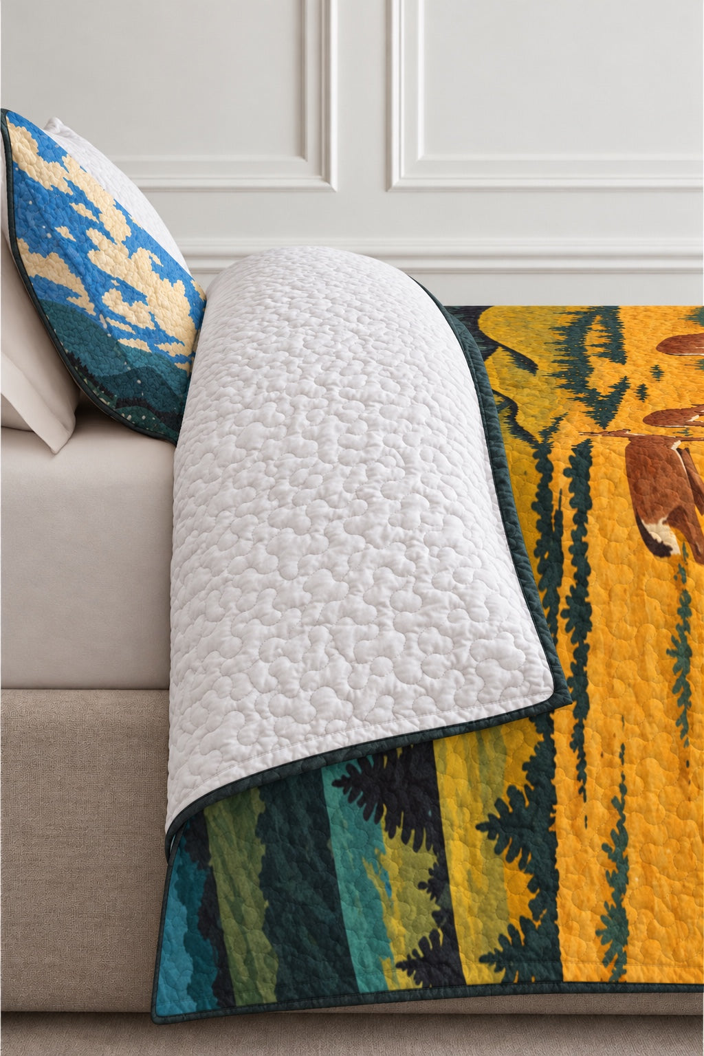 Golden Meadow Whitetail Herd Quilt Set