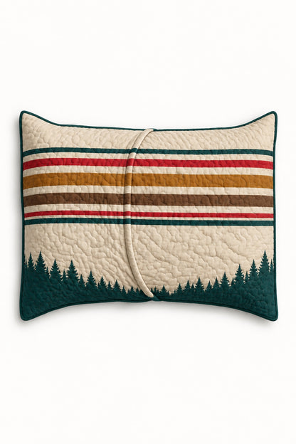 Sunset Lake Whitetail Stripe Quilt Set