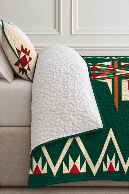 Evergreen Star Whitetail Quilt Set