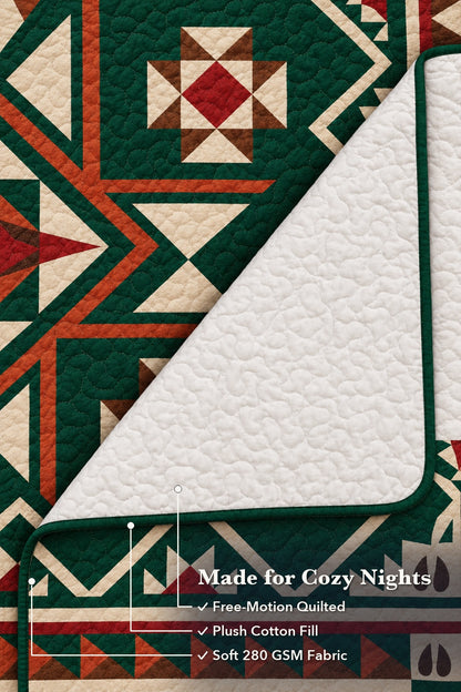 Evergreen Star Whitetail Quilt Set