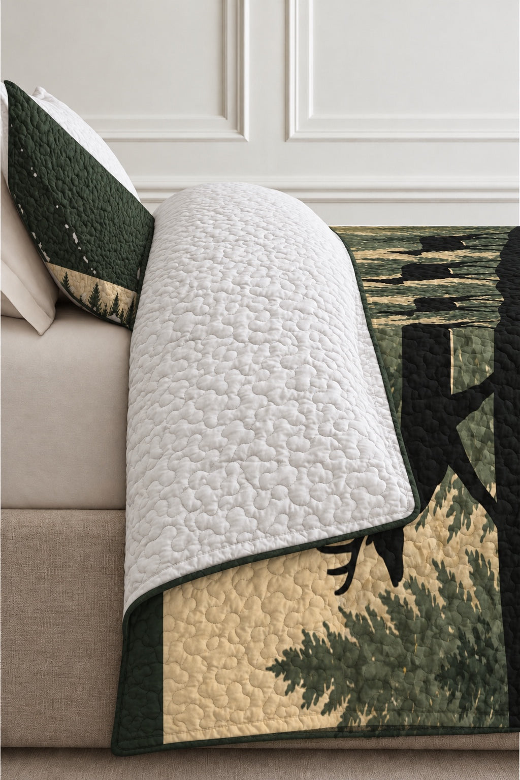 Northwoods Plaid Whitetail Quilt Set