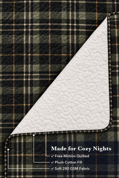 Northwoods Plaid Whitetail Quilt Set
