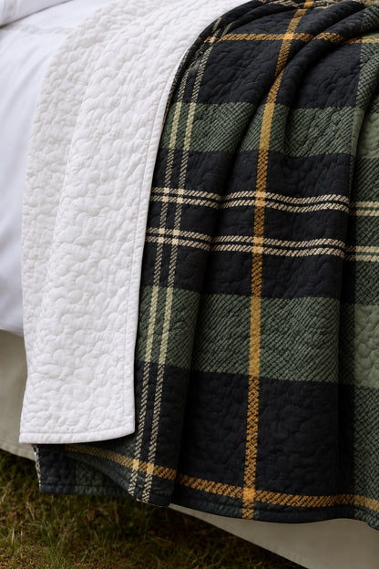 Northwoods Plaid Whitetail Quilt Set