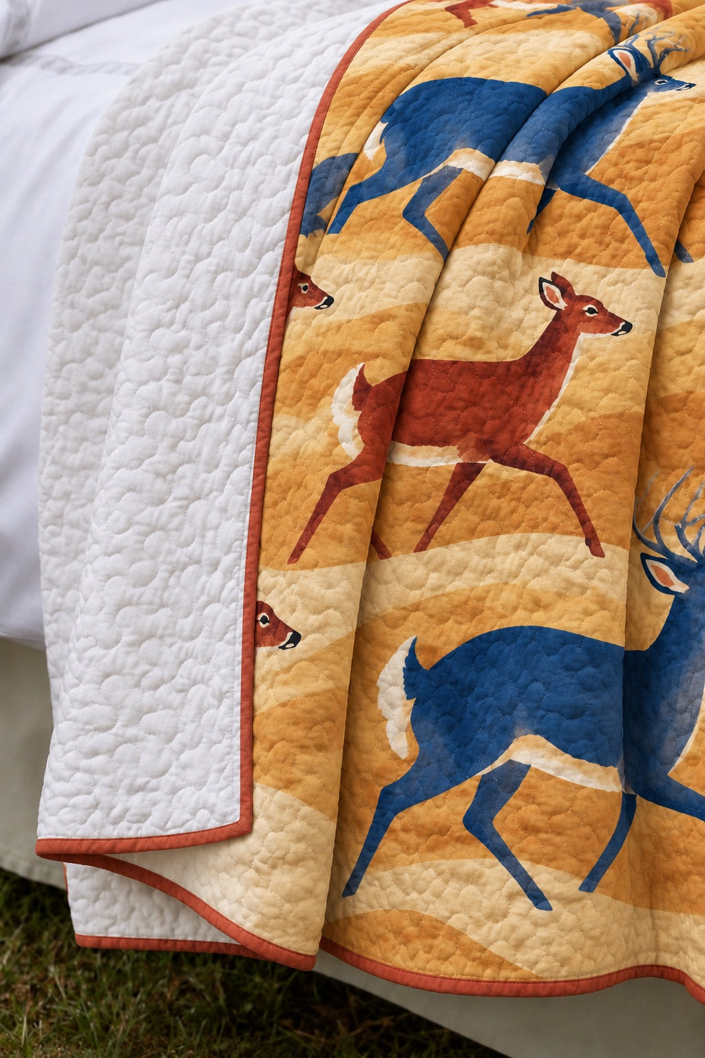 Sunrise Run Whitetail Herd Quilt Set