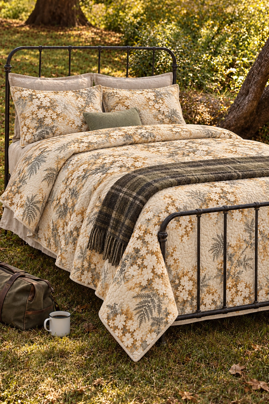Wild Dogwood Camo Quilt Set