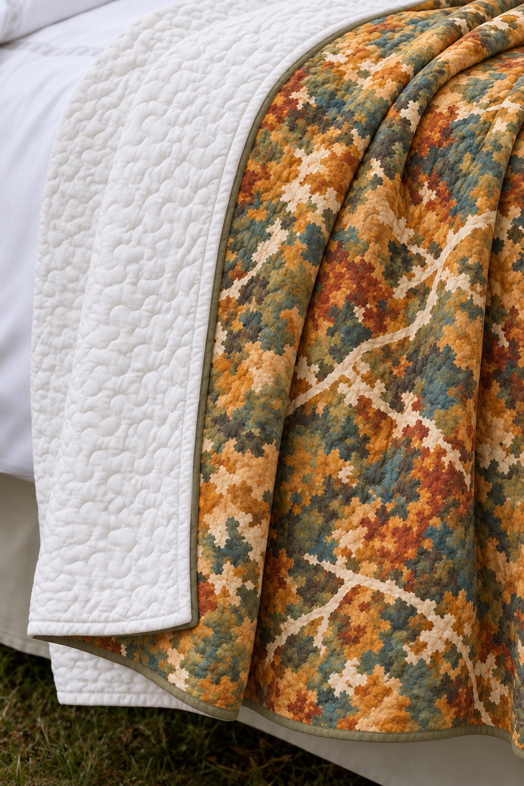 Autumn Canopy Camo Quilt Set